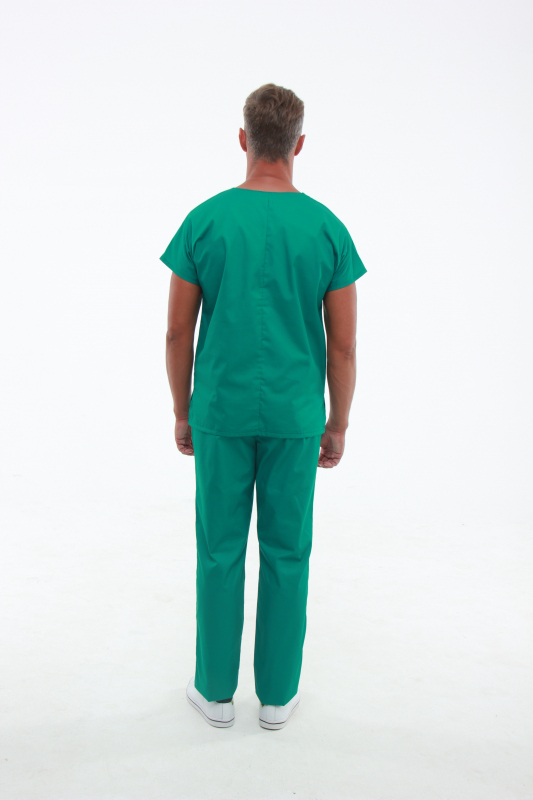 Zdravotnícke oblečenie set košeľa a nohavice 0181 Zelený - fotka 4
