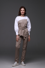 Zdravotnické oblečení set halena a kalhoty 4087 Safari - fotka