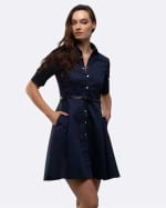 Zdravotnické šaty 119 Navy - fotka