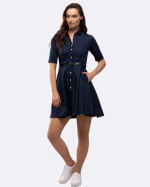 Zdravotnické šaty 119 Navy - fotka 3