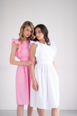 Zdravotnické šaty 114 Bílý - fotka 2