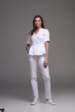 Zdravotnické oblečení set halena a kalhoty 40887 Bílý - fotka