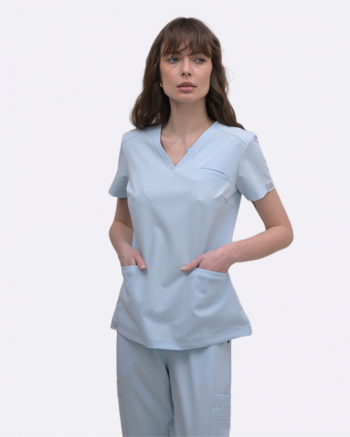Zdravotnické oblečení set halena a kalhoty 41693 S Azurové - fotka