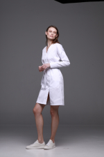 Zdravotnícky plášť 142 Biely Zdravotnícky plášť 142 Biely - fotka 2