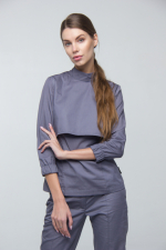 Zdravotnické oblečení set halena a kalhoty 3090, Mokrý asfalt - fotka