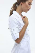 Zdravotnický plášť 106 Bílý - fotka 3