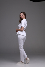 Zdravotnické oblečení set halena a kalhoty 40887 Bílý - fotka 2