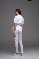 Zdravotnické oblečení set halena a kalhoty 40887 Bílý - fotka 3