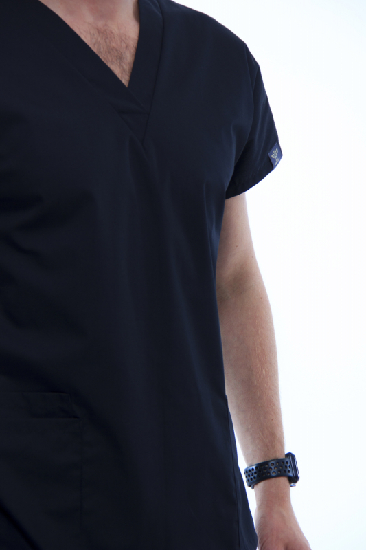 Zdravotnícke oblečenie set košeľa a nohavice 0181 Black - fotka 3