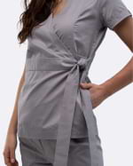 Zdravotnícke oblečenie set blúzka a nohavice 2889 Šedý - fotka 3