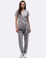 Zdravotnícke oblečenie set blúzka a nohavice 2889 Šedý - fotka