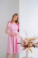 Zdravotnické šaty114 Světle růžové - fotka 3