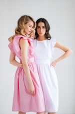 Zdravotnické šaty 114 Bílý - fotka 3