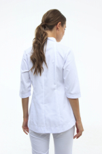 Zdravotnické oblečení set halena a kalhoty 13587 Bílý - fotka 3