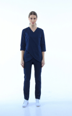 Zdravotnické oblečení set halena a kalhoty 40187 Navi - fotka 2