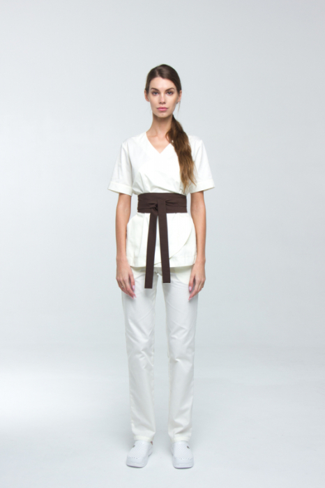 Zdravotnické oblečení set halena a kalhoty 3387 Milk - fotka