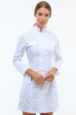 Zdravotnický plášť 105/1 bílý - fotka 2