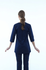 Zdravotnické oblečení set halena a kalhoty 40187 Navi - fotka 3