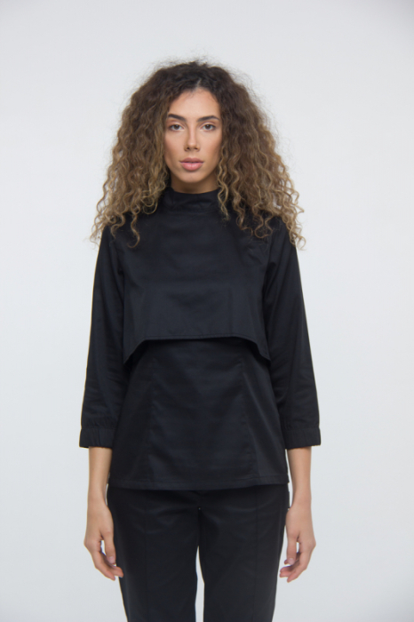 Zdravotnické oblečení set halena a kalhoty 3090 Black Zdravotnické oblečení set halena a kalhoty 3090 Black - fotka
