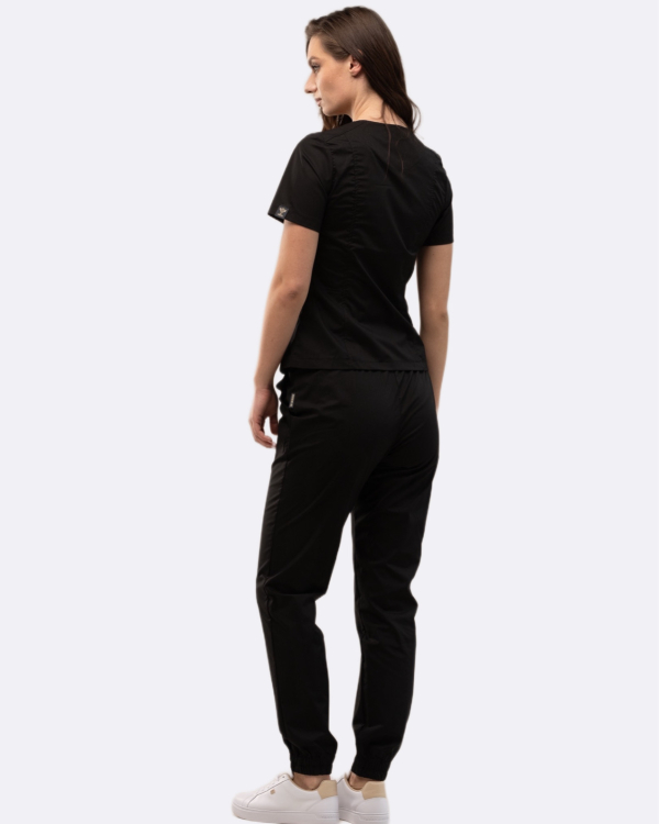 Zdravotnické oblečení set halena a kalhoty 40489 Černý - fotka 2