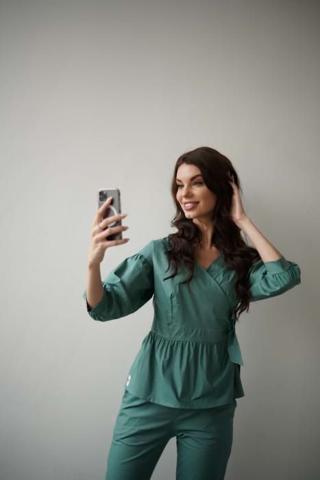 Zdravotnické oblečení set halena a kalhoty 40987 olivková - fotka