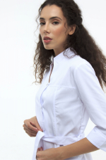 Zdravotnický plášť 102 Bílý - fotka 2