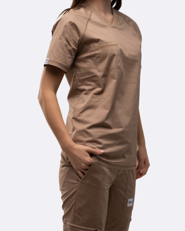 Zdravotnícke oblečenie set košeľa a nohavice 50299 Bežový - fotka 4