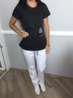 Zdravotnická halenka 18 Černá - fotka 3