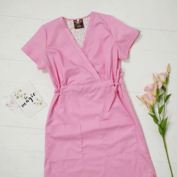 Medical gown 133 Light pink - photo 3