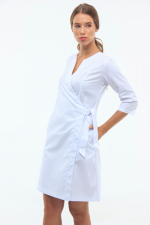 Zdravotnický plášť 127 Bílý - fotka