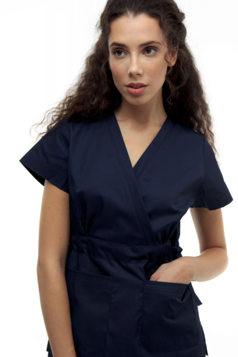 Zdravotnícke oblečenie set blúzka a nohavice 1981 Navi - fotka