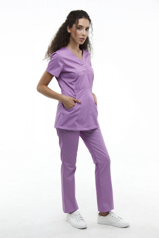 Zdravotnické oblečení set halena a kalhoty 1181 Lavender - fotka 2