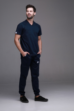 Zdravotnické oblečení set halena a kalhoty 50299 Navi - fotka 4