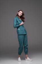 Zdravotnické oblečení set halena a kalhoty 41092 Zelený - fotka 2