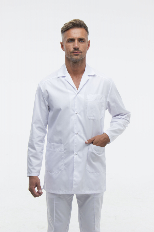 Zdravotnický plášť 202 Bílý - fotka