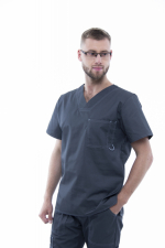 Zdravotnické oblečení set halena a kalhoty 0284 Mokrý asfalt - fotka