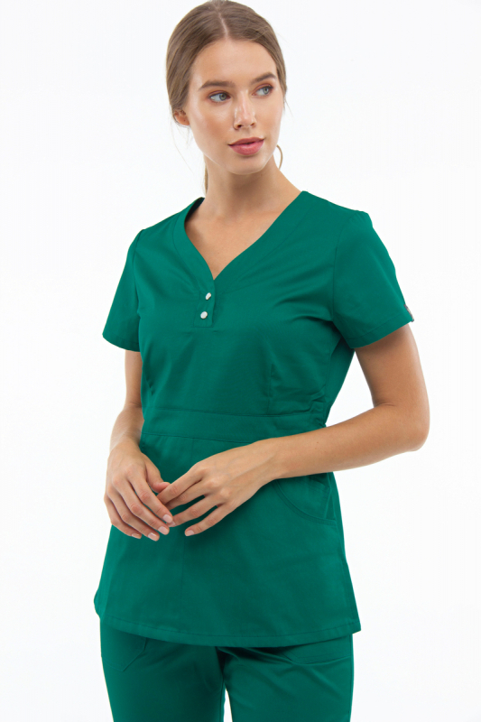 Zdravotnícke oblečenie set blúzka a nohavice 1181 Zelená - fotka