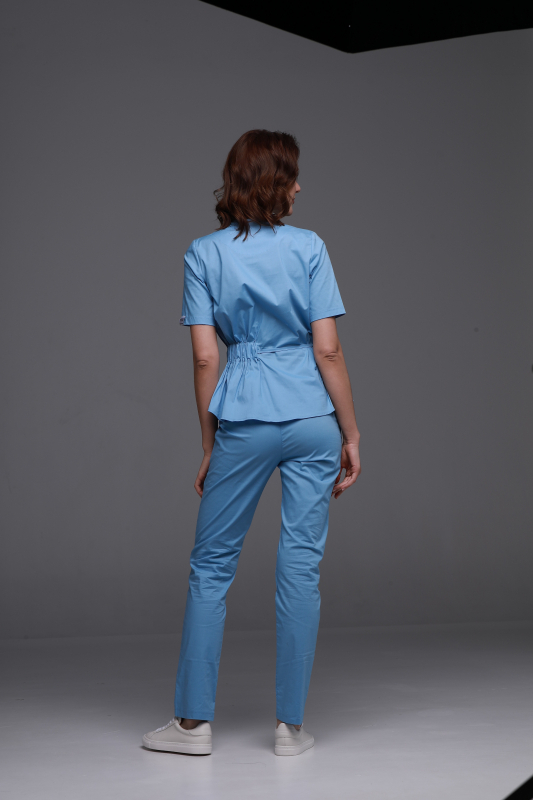 Zdravotnické oblečení set halena a kalhoty 40887 Modrý - fotka 3