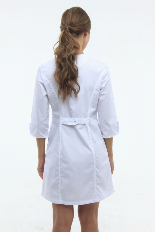 Zdravotnický plášť  101 Bílý - fotka 4