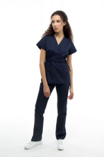 Zdravotnícke oblečenie set blúzka a nohavice 1981 Navi - fotka 2
