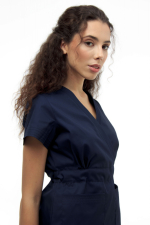 Zdravotnícke oblečenie set blúzka a nohavice 1981 Navi - fotka 3