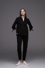 Zdravotnické oblečení set halena a kalhoty 40789 Černý Zdravotnické oblečení set halena a kalhoty 40789 Černý - fotka 4