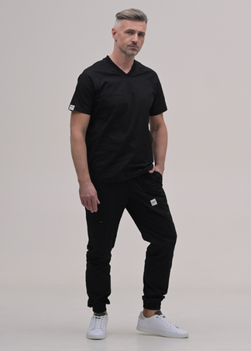 Zdravotnícke oblečenie set košeľa a nohavice 50299 Black Zdravotnícke oblečenie set košeľa a nohavice 50299 Black - fotka