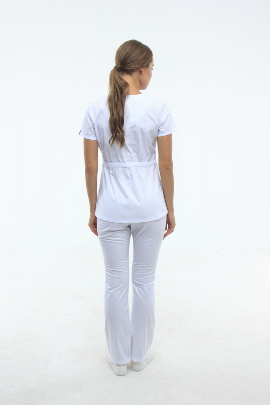 Zdravotnické oblečení set halena a kalhoty 1181 Bílý - fotka 3