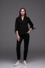 Zdravotnické oblečení set halena a kalhoty 40789 Černý Zdravotnické oblečení set halena a kalhoty 40789 Černý - fotka