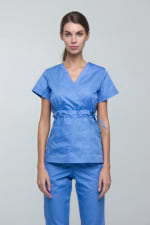 Zdravotnické oblečení set halena a kalhoty 1981 Modrý - fotka