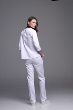 Zdravotnické oblečení set halena a kalhoty 10087 Bílý - fotka 2
