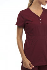 Zdravotnické oblečení set halena a kalhoty 1181 Burgundsko - fotka 2