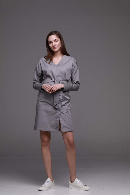 Medical gown 142 Gray - photo