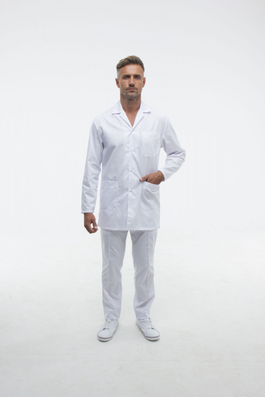 Zdravotnický plášť 202 Bílý - fotka 2